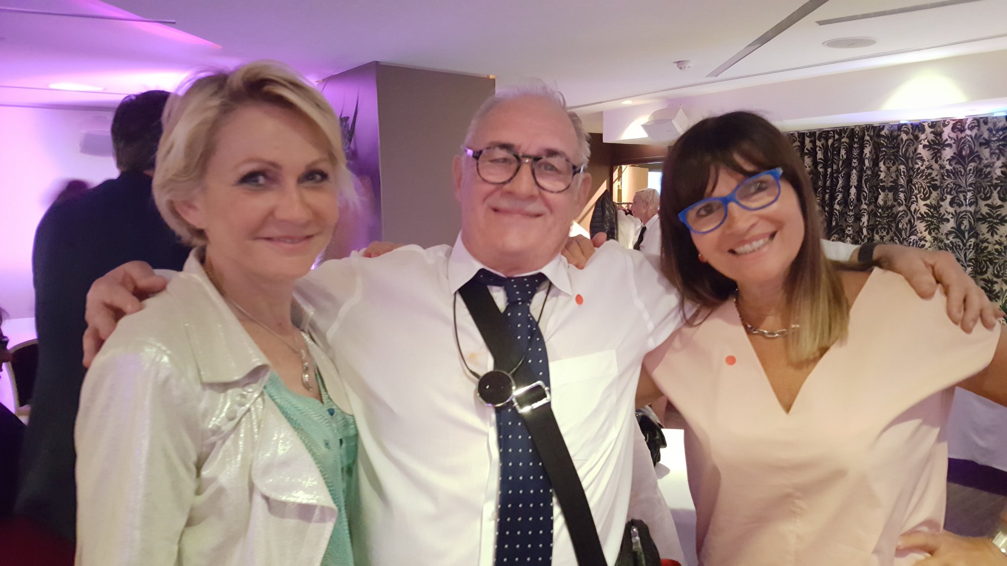 (136)Odile Matteî animatrice culinaire télé et Annie St adorable soirée Sofitel