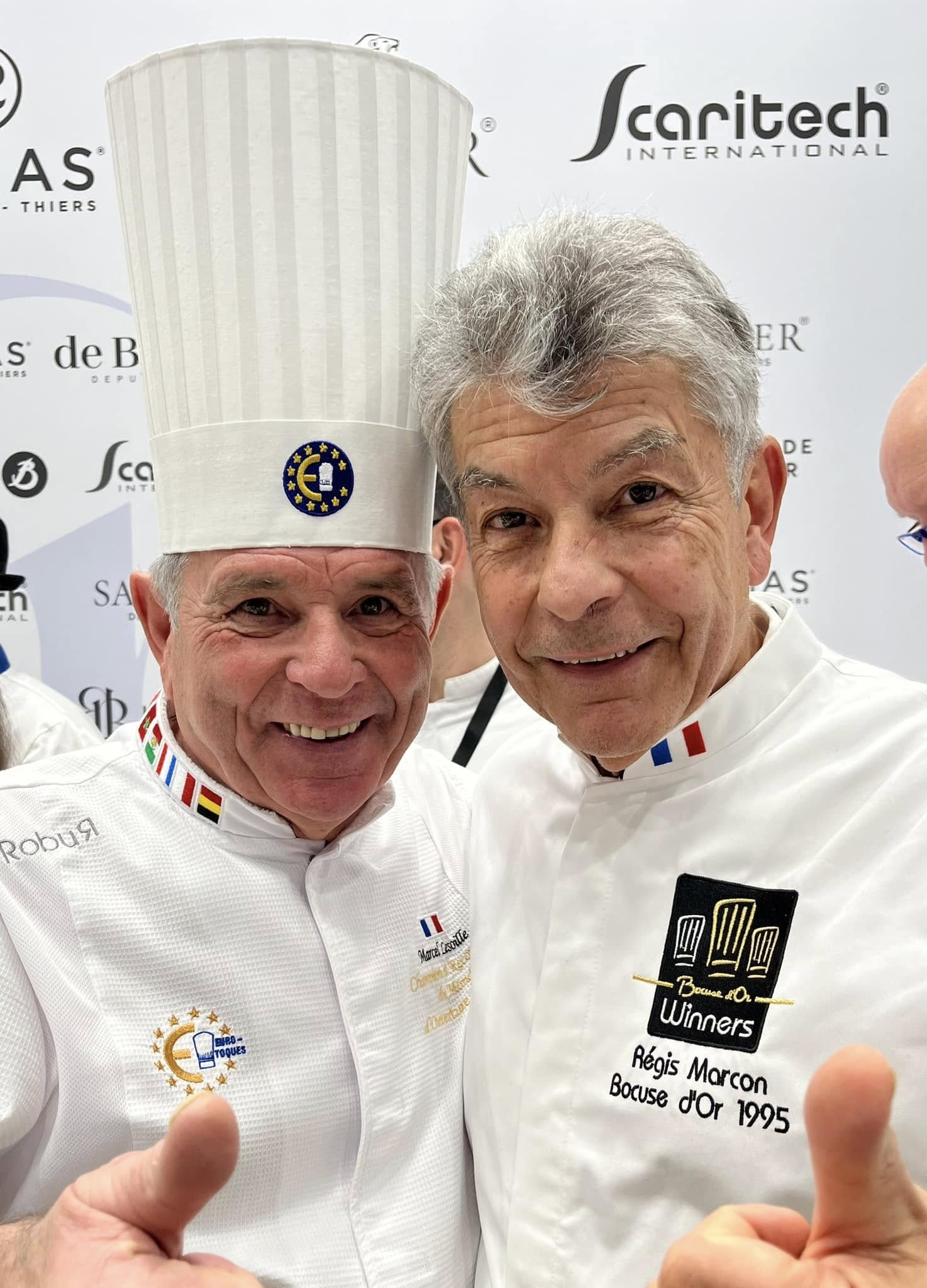( 152) Mon Ami Marcel Lesoile Champion du Monde des écaillers et Régis Marcon Bocuse d’Or