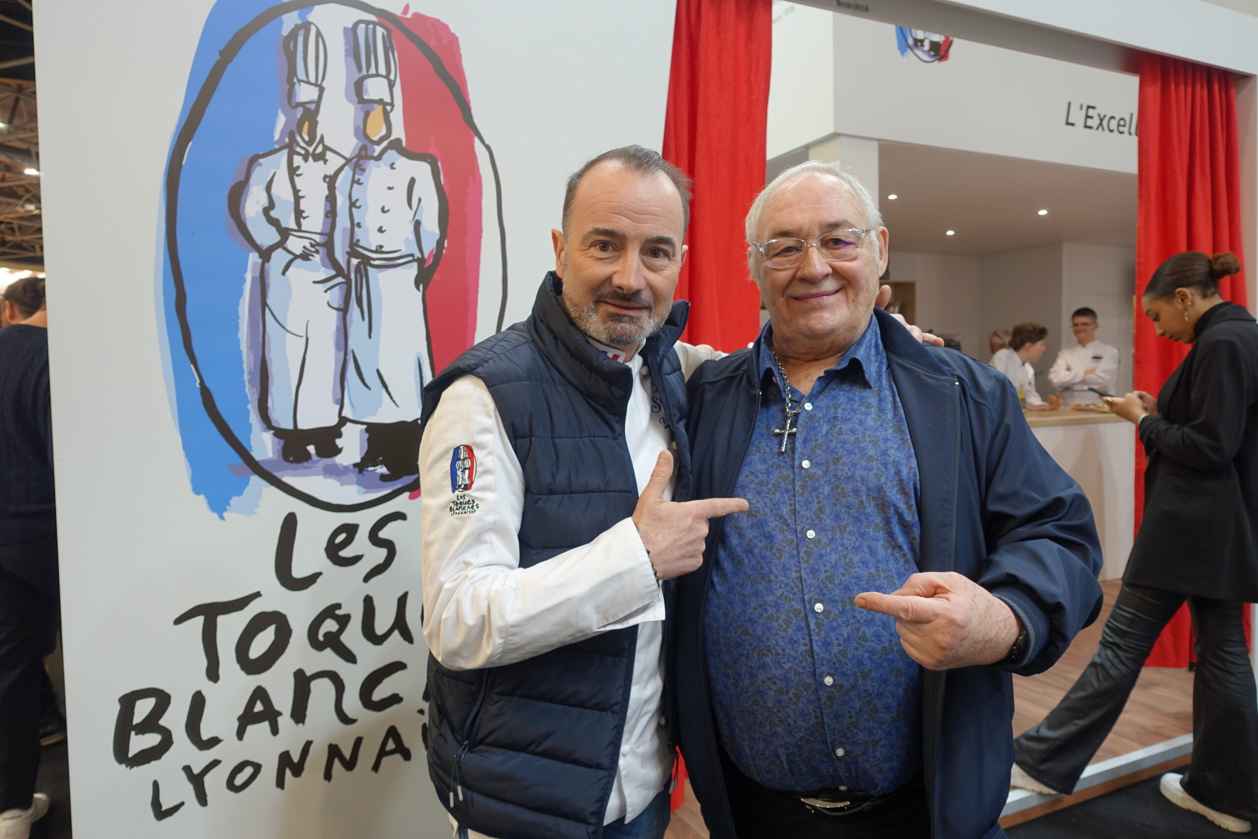 ( 23 )Fabrice Bonnot chef réputé Toques Blanches Lyonnaises et l’ami Guy Bardel