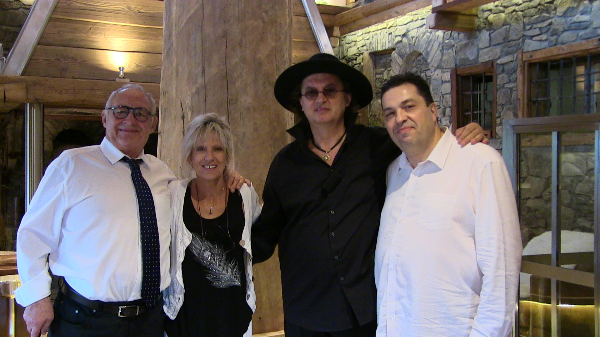 ( 4 )Chez l’ami Marc Veyrat à Manigot 74 avec Patricia et le metteur en scène Frédéric Garcia pour la préparation de mon film ma Vie mon Oeuvre 2020