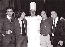 (49) Avec Paul Bocuse le Pape de la gastronomie et l’ami Bardel à L’Abbaye de Collonges 69