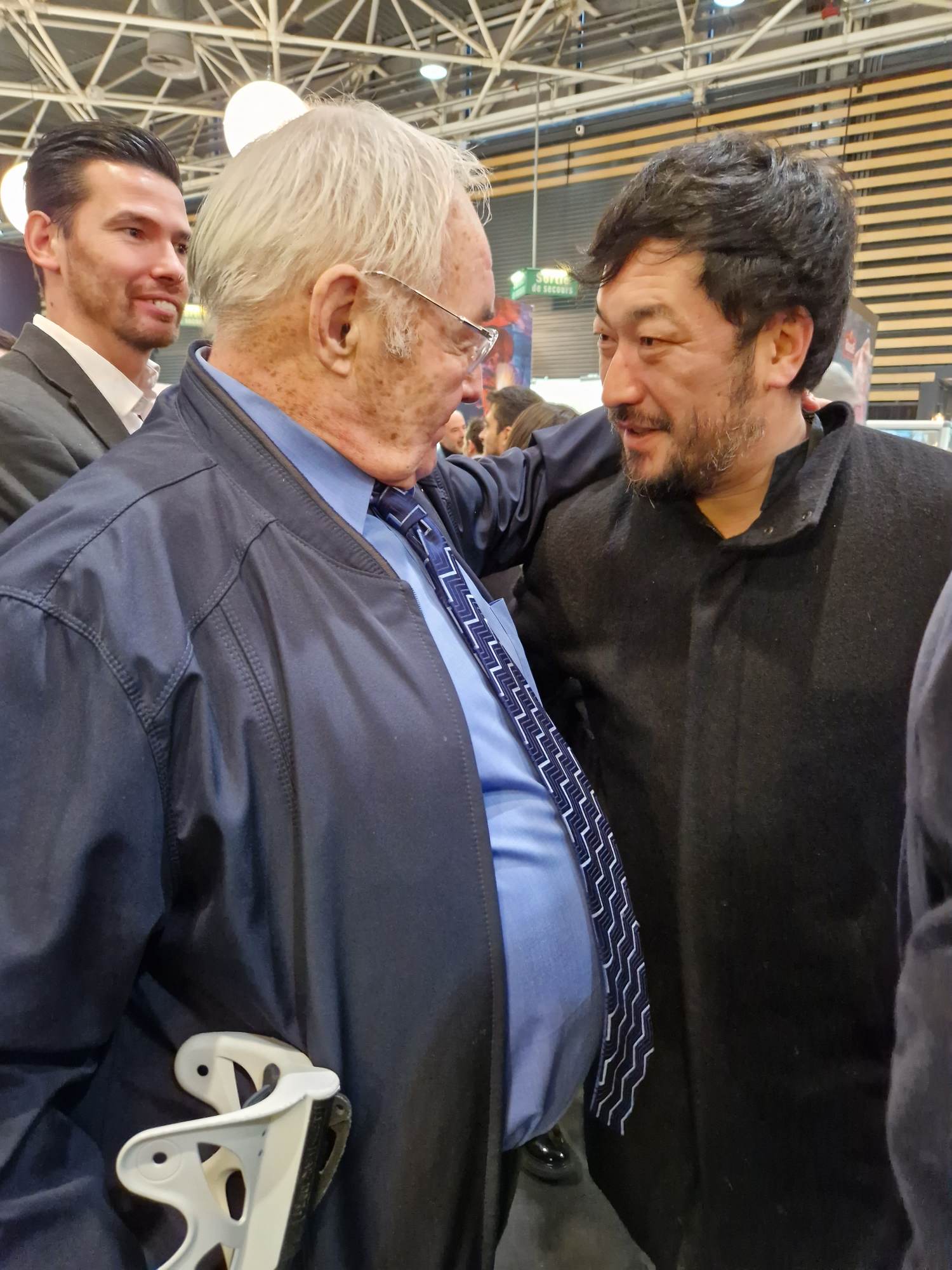 (88) Guy avec mon ami Pierre Sang Boyer chef Parisien restaurateur ex TOP Chef le concours adorable.