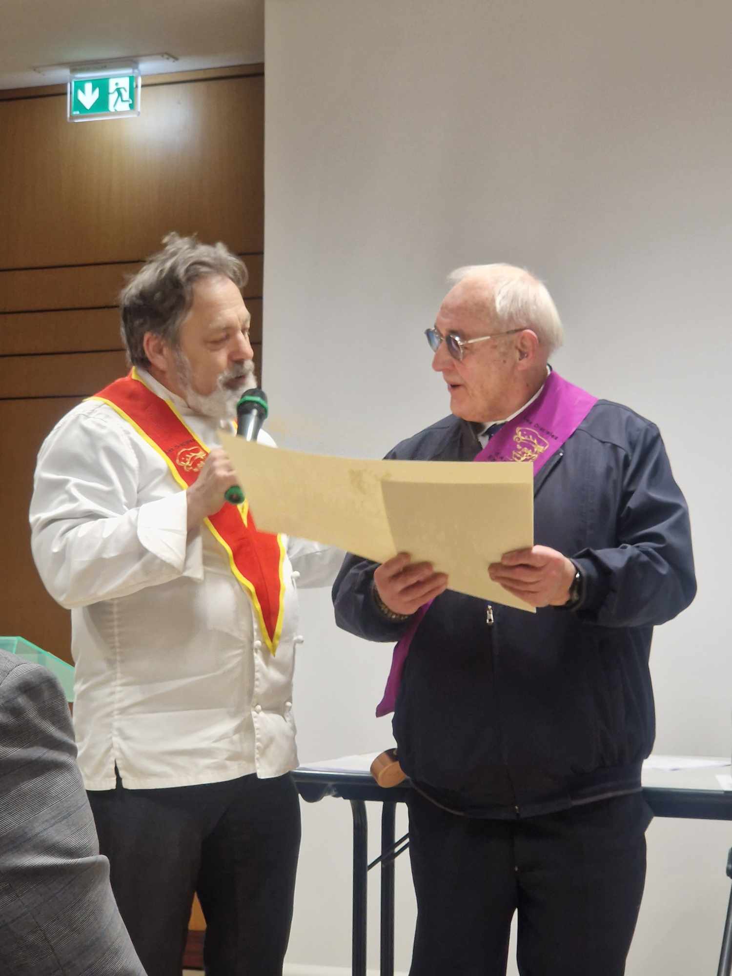 (183) Guy Bardel intronisé disciples D’Escoffier par le président Christophe Geoffroy