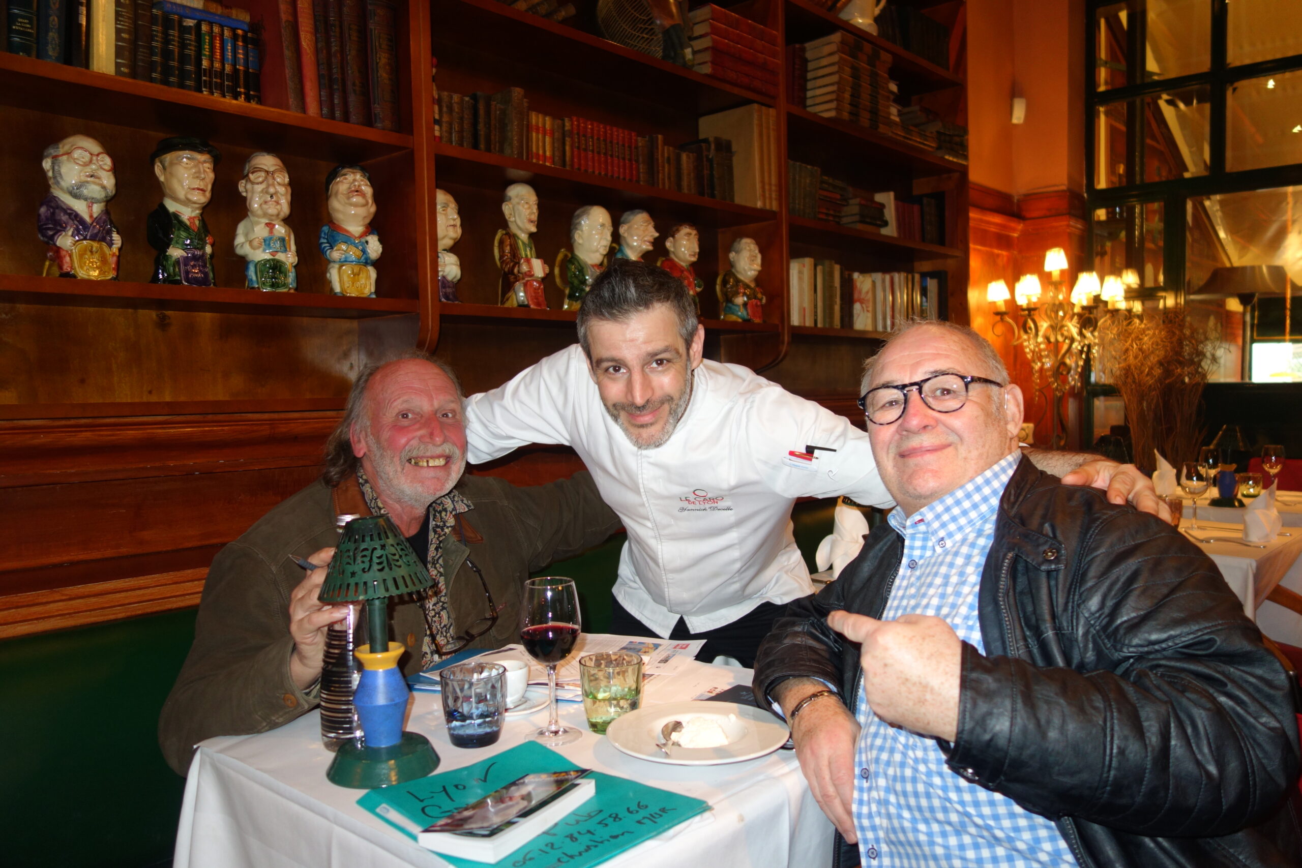 Chef chez CARO de Lyon Yannik Decelle et Christian Mure Journaliste culinaire