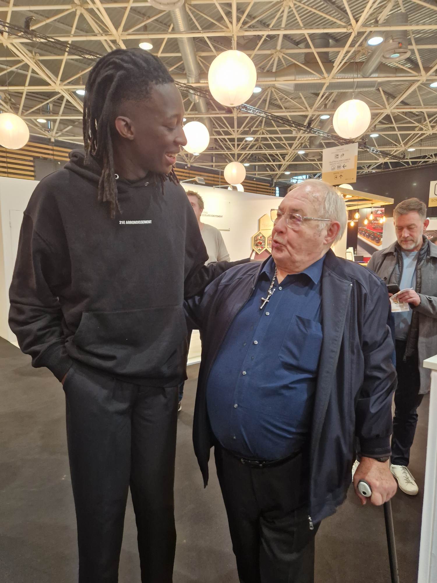 Chef étoilé Mory Sacko TOP chef finaliste un ami chaleureux au Sirha.