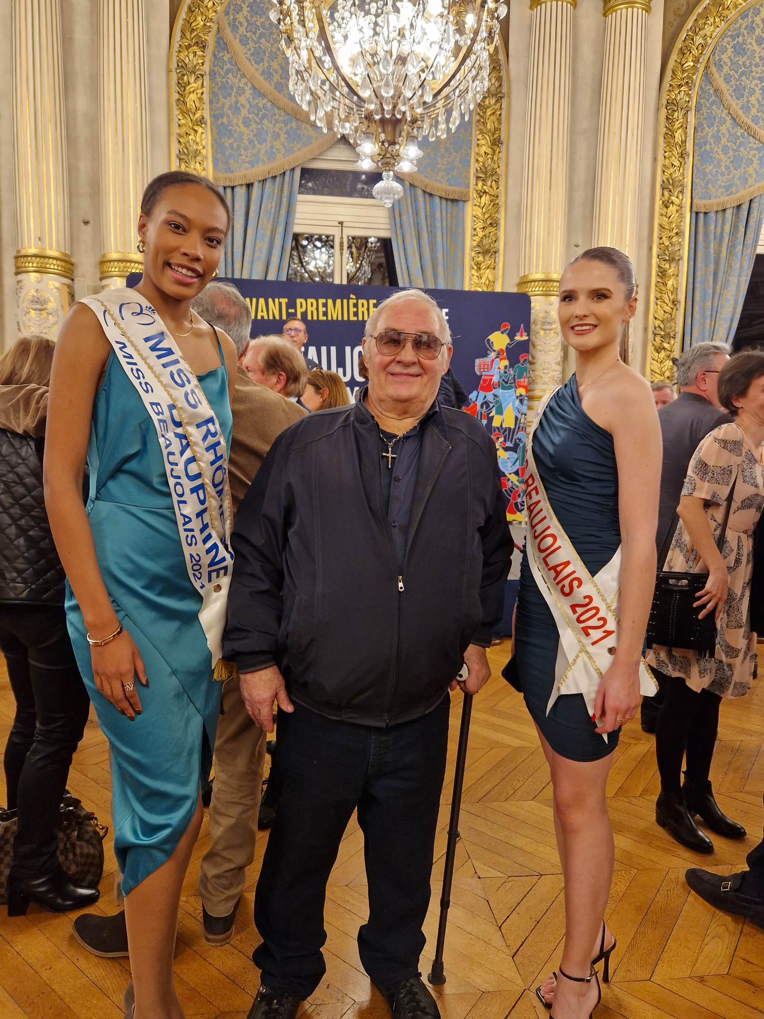 Dans les salons de la Préfectures du Rhône soirée Beaujolaise avec les Miss 2023