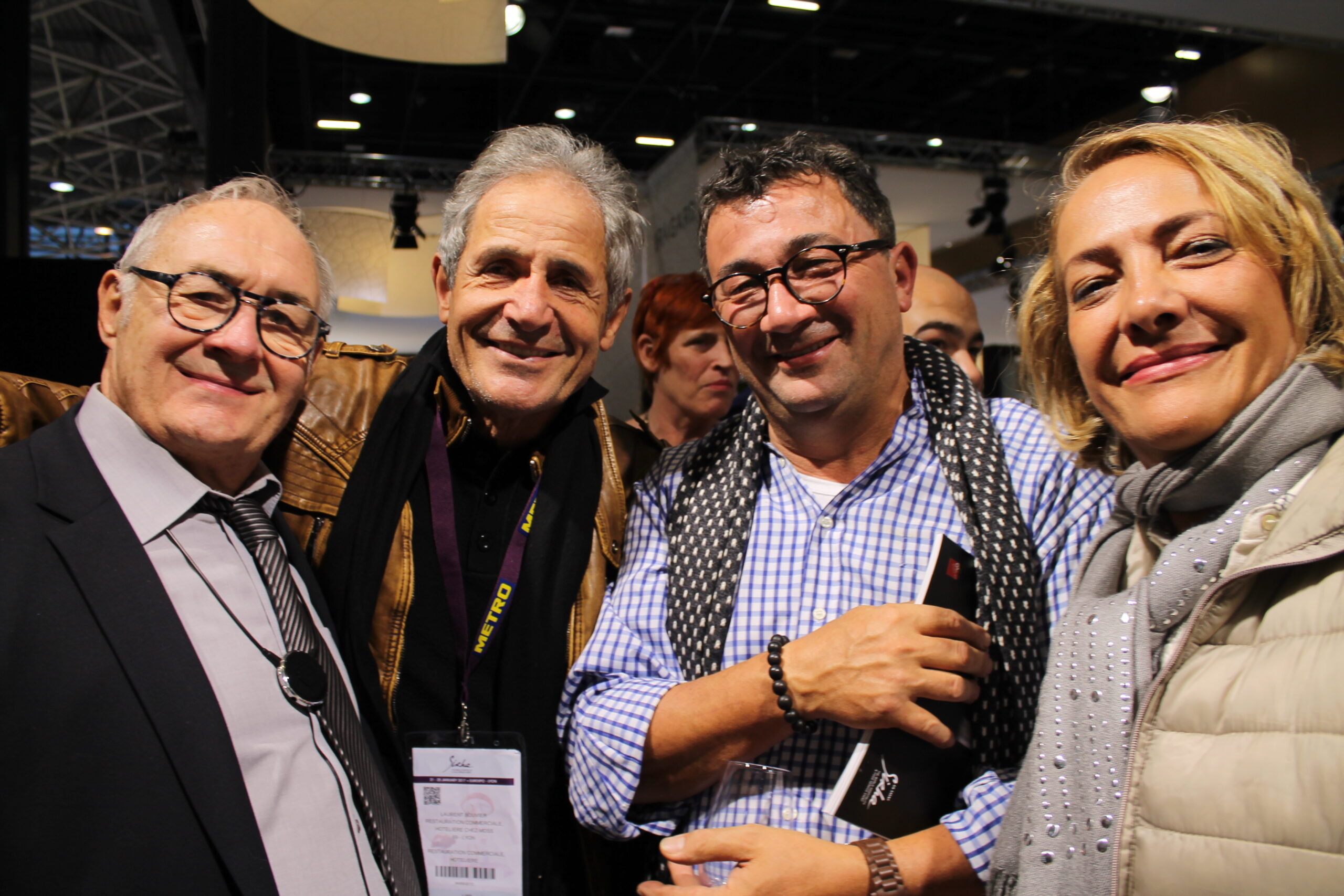 Fiorelli et son épouse Christianne restaurateur et Emilio sirha