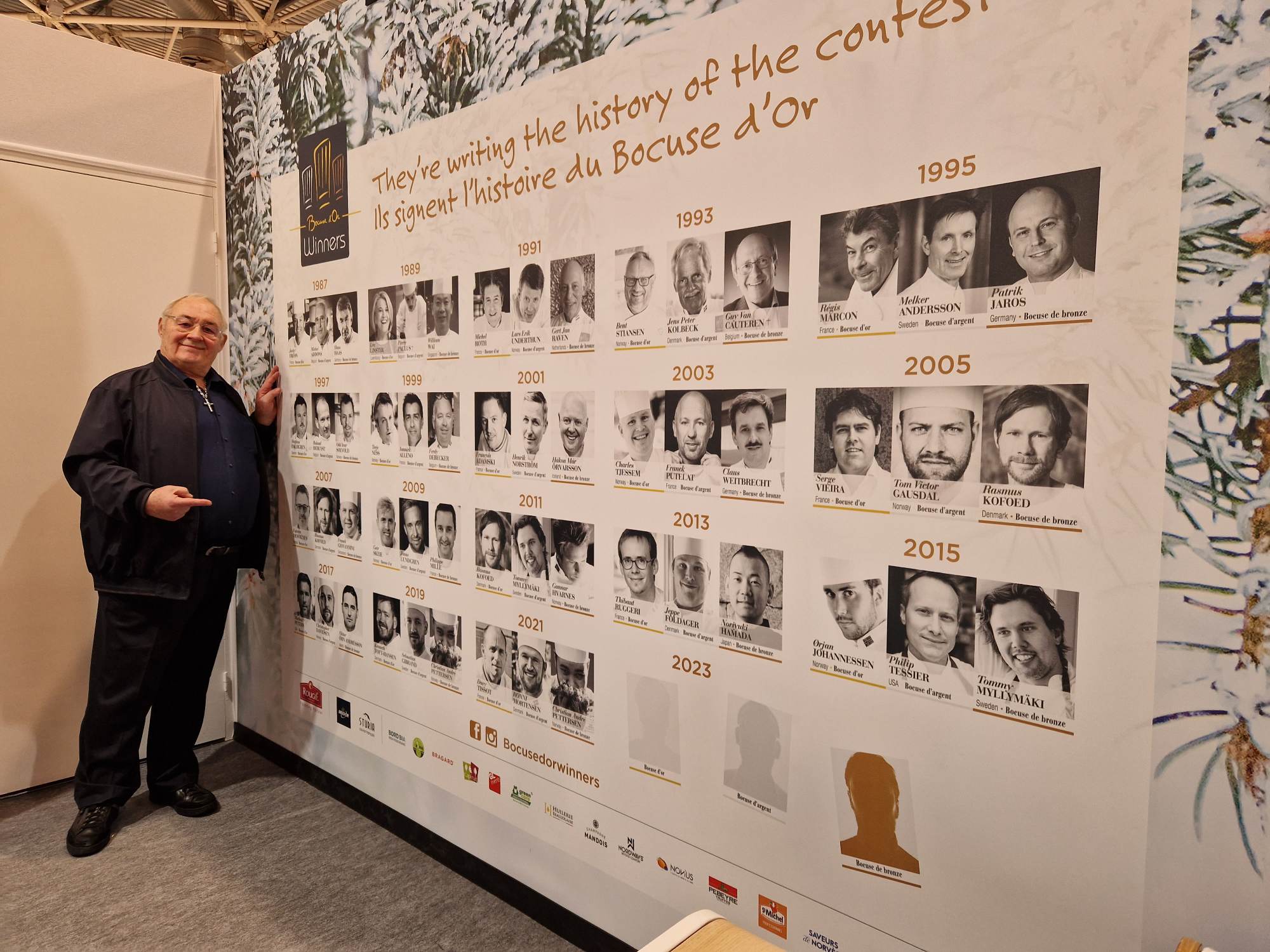 G uy Bardel et la galerie des chefs Bocuse d&rsquo;Or au Sirha