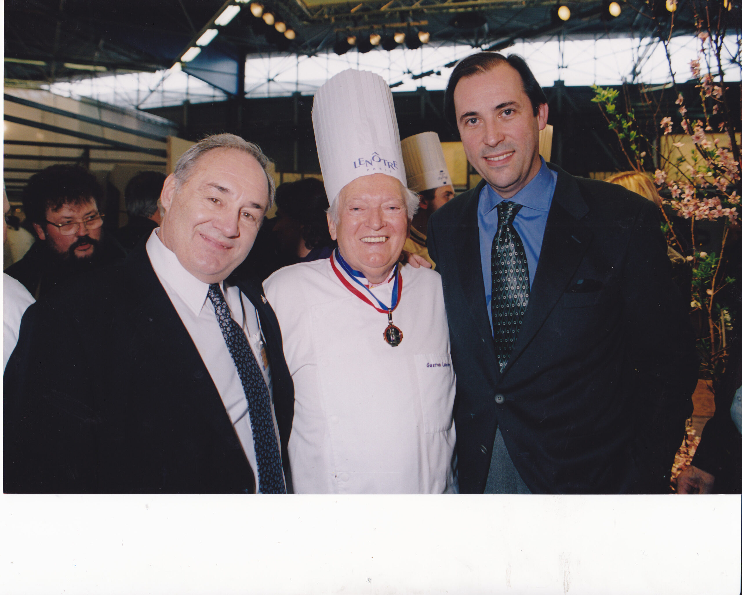 Gaston Lenotre 1er Chef traiteur MOF de Paris et son Directeur +GB