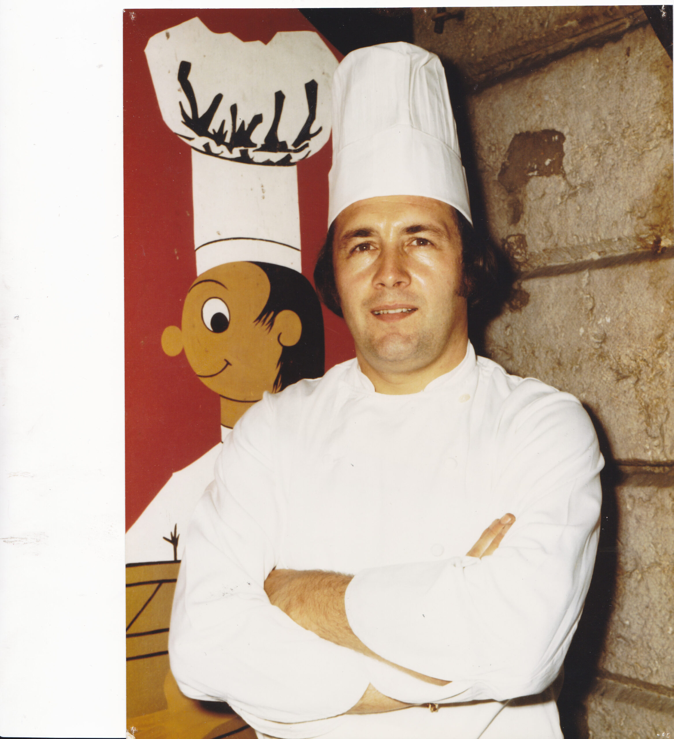 Guy Bardel chef patron au Tonneau D&rsquo;Or Lyon 69002 1975