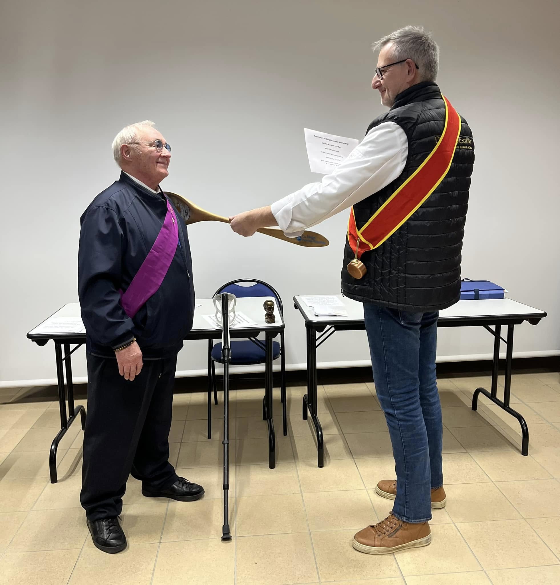 Intronisé disciples d&rsquo;Escofier et fier.2022 Merci