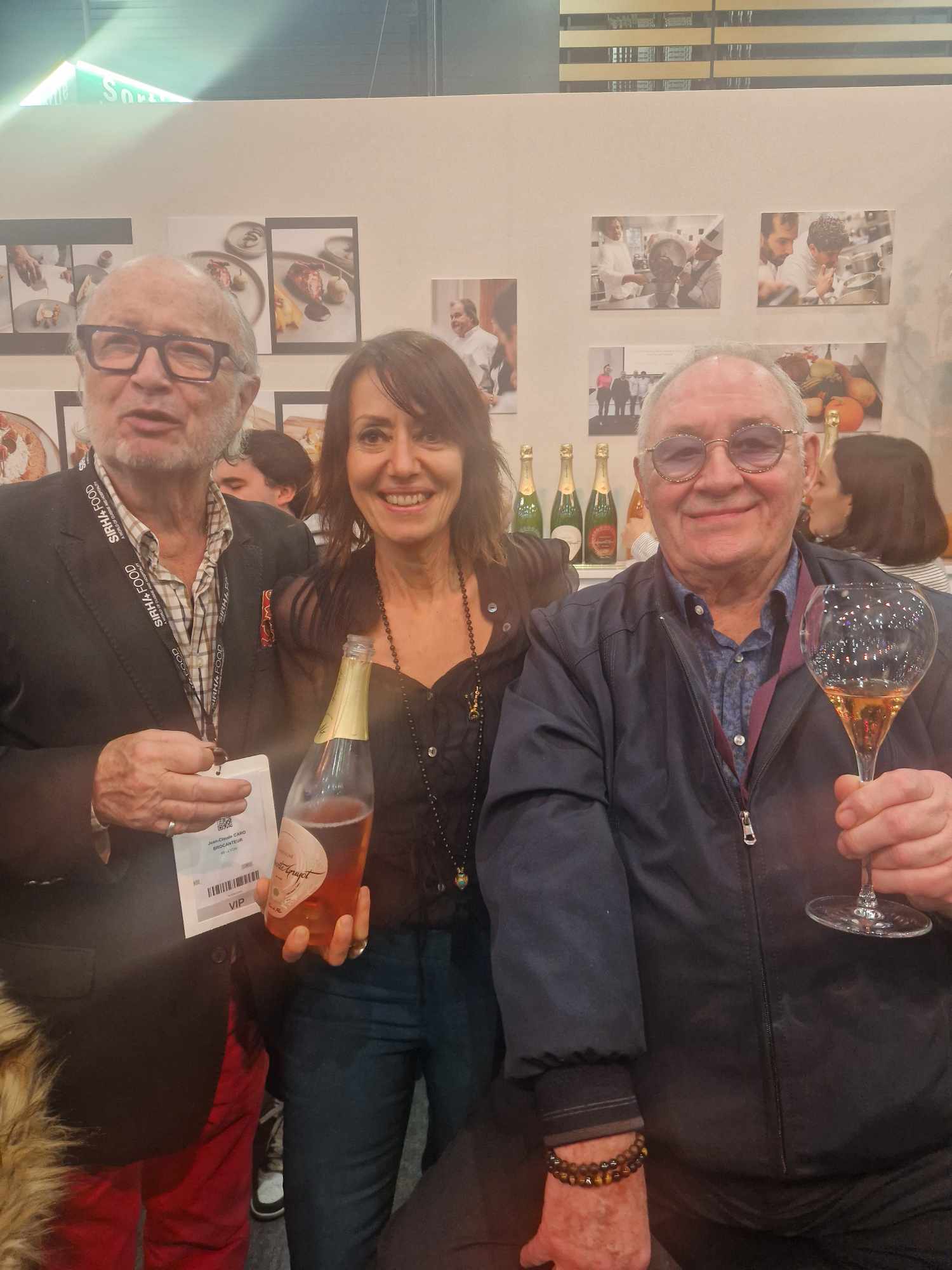 Jean claude Caro et la pétillante Florence Guyot et Guy.