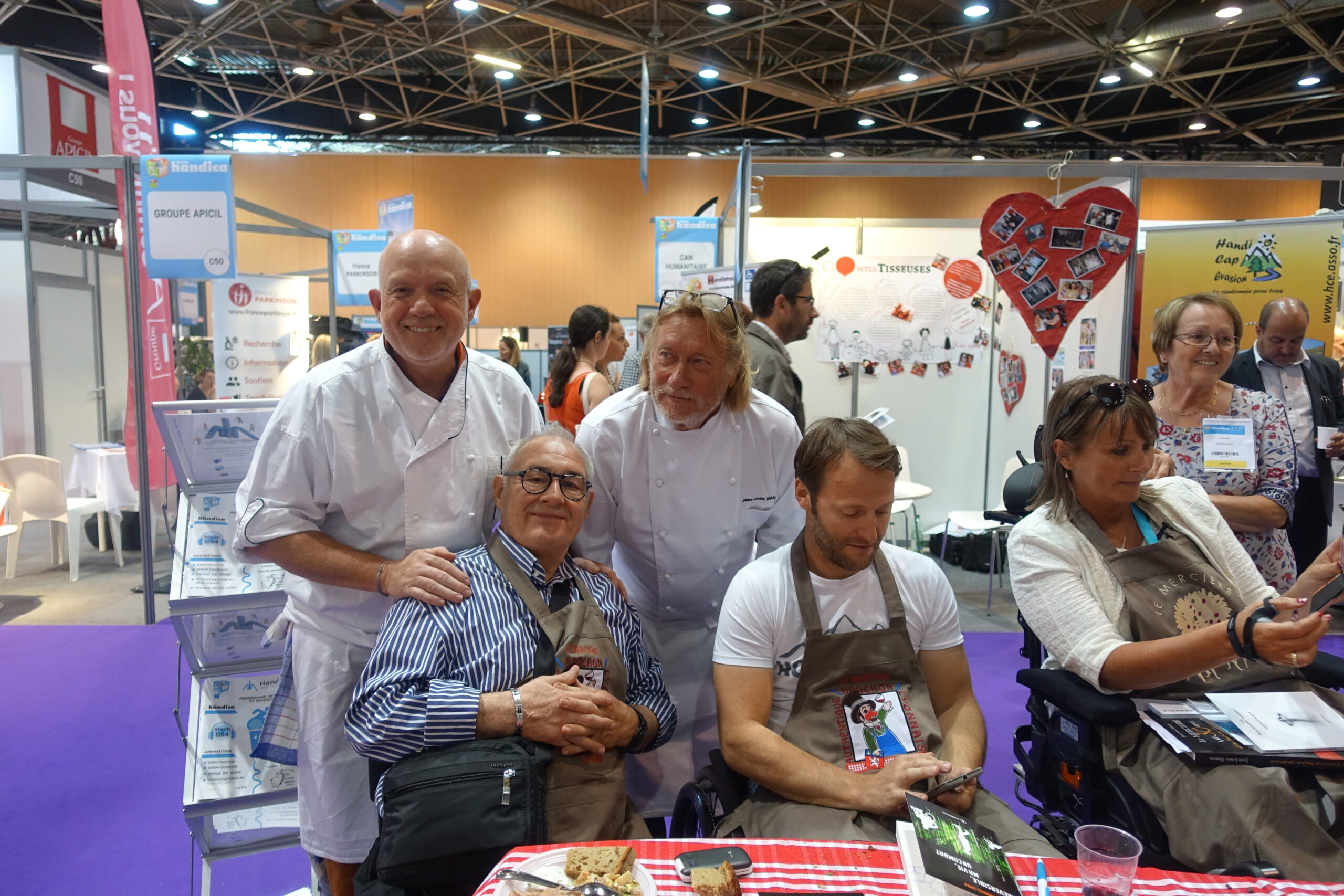 Journée de l&rsquo;handicap à,Eurexpo avec Jean louis Manoa le célèbre Chef de la rue Mercière Lyon