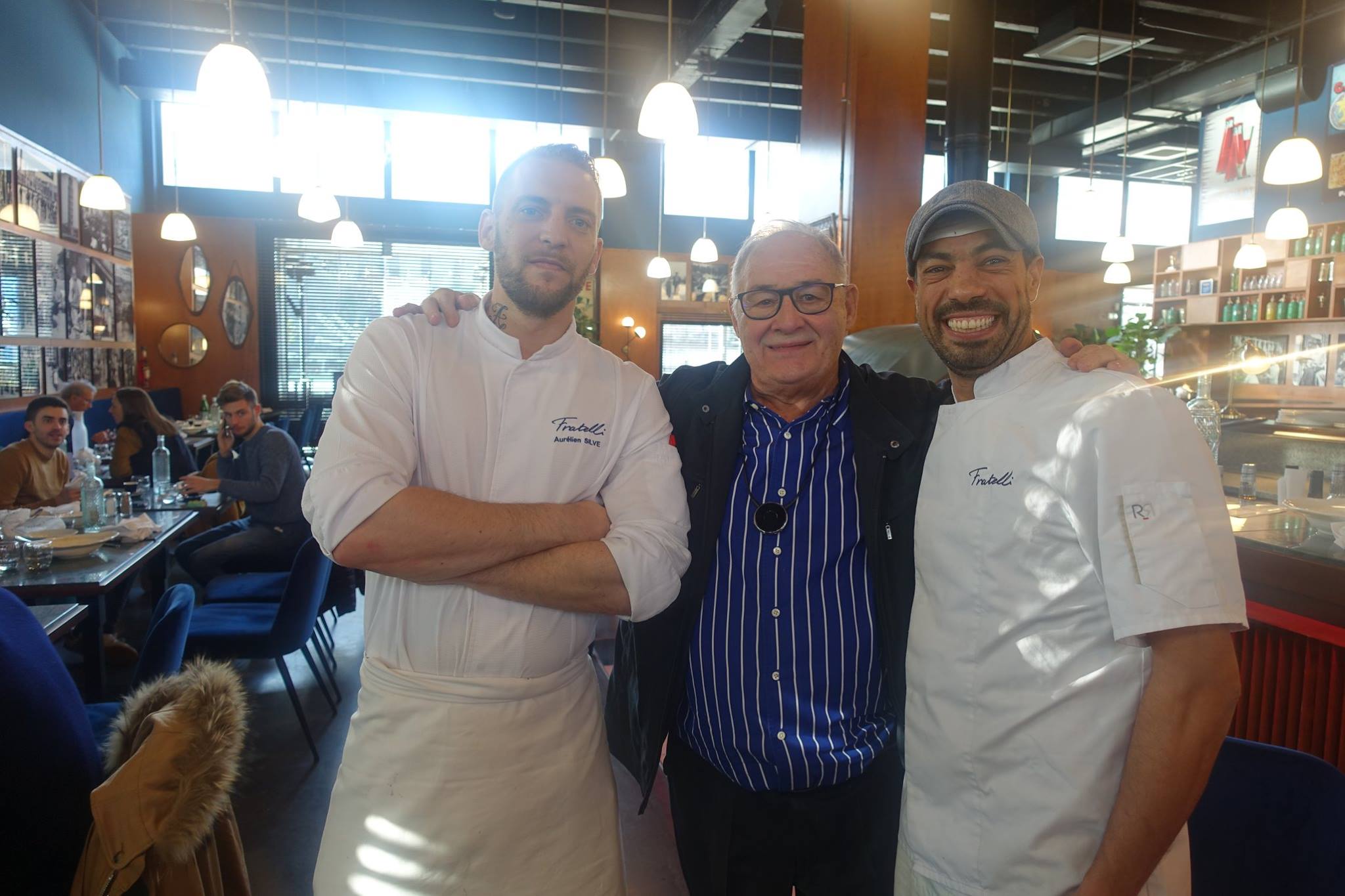 Le chef Aurélien Sive et Ali le Pizzaiollole Selcius 69007