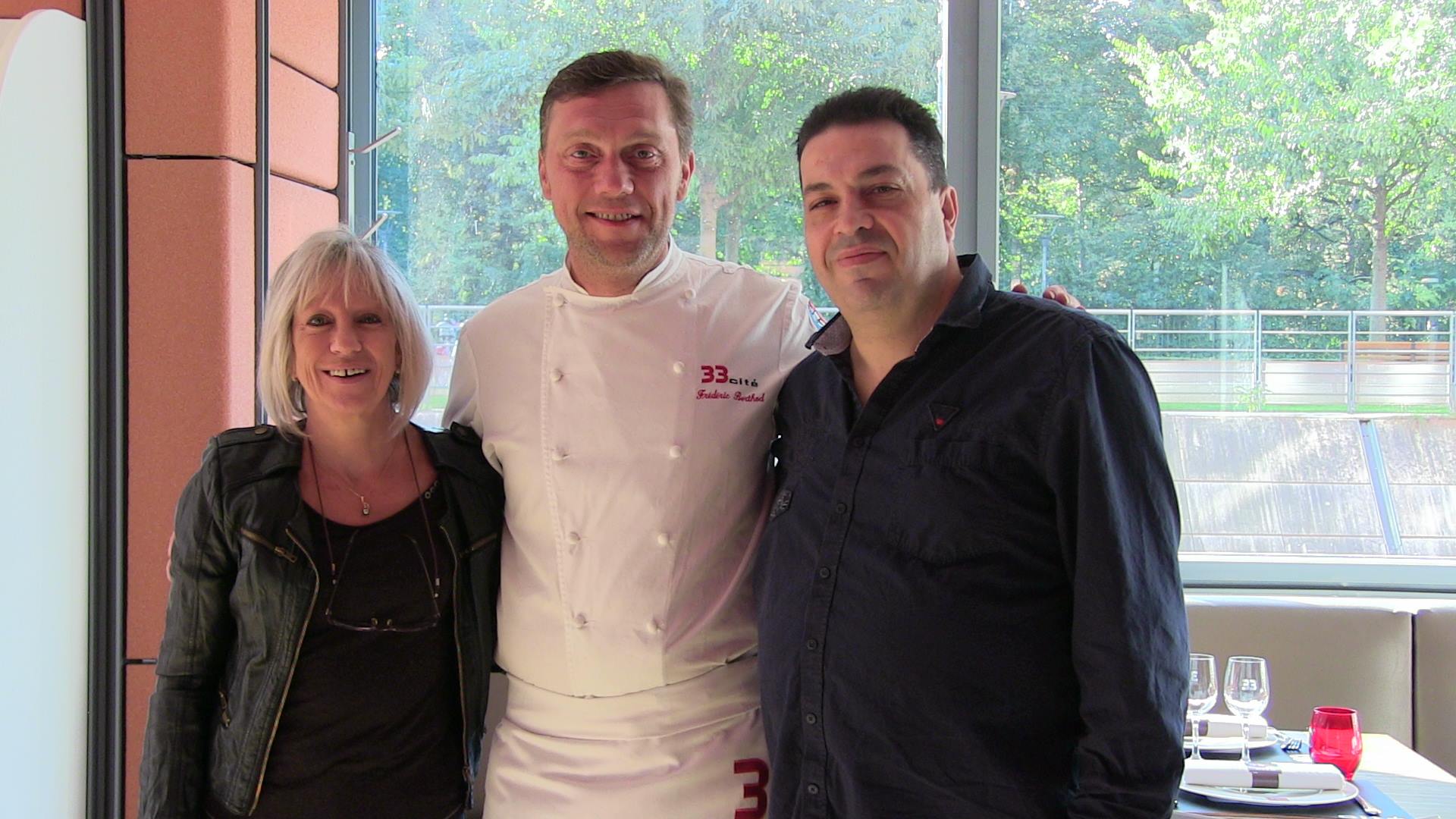 Le chef Berthod patricia et Fred Garcia Cité 33