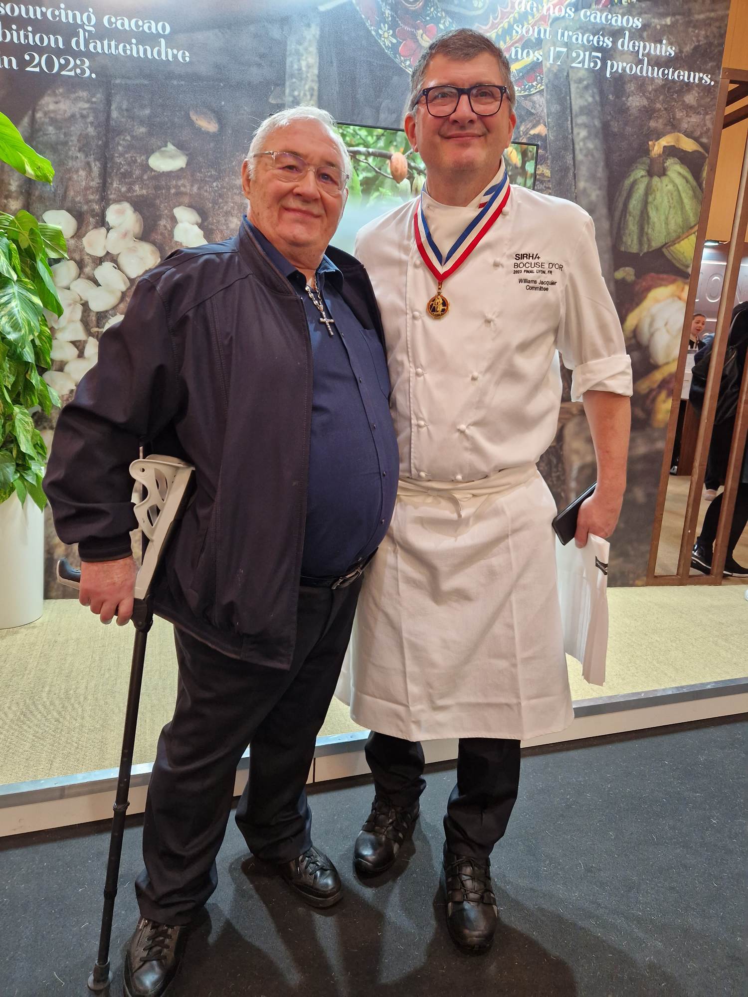 Le chef MOF Williams Jacquier Le Vivarais un ami Lyon 2è