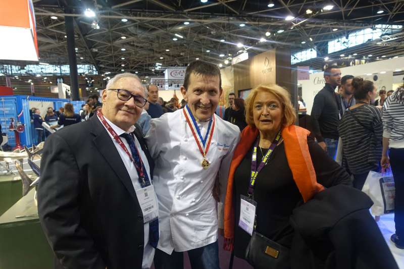 Le chef Mof Gérard Vignat er Arlette Hugon Sirha