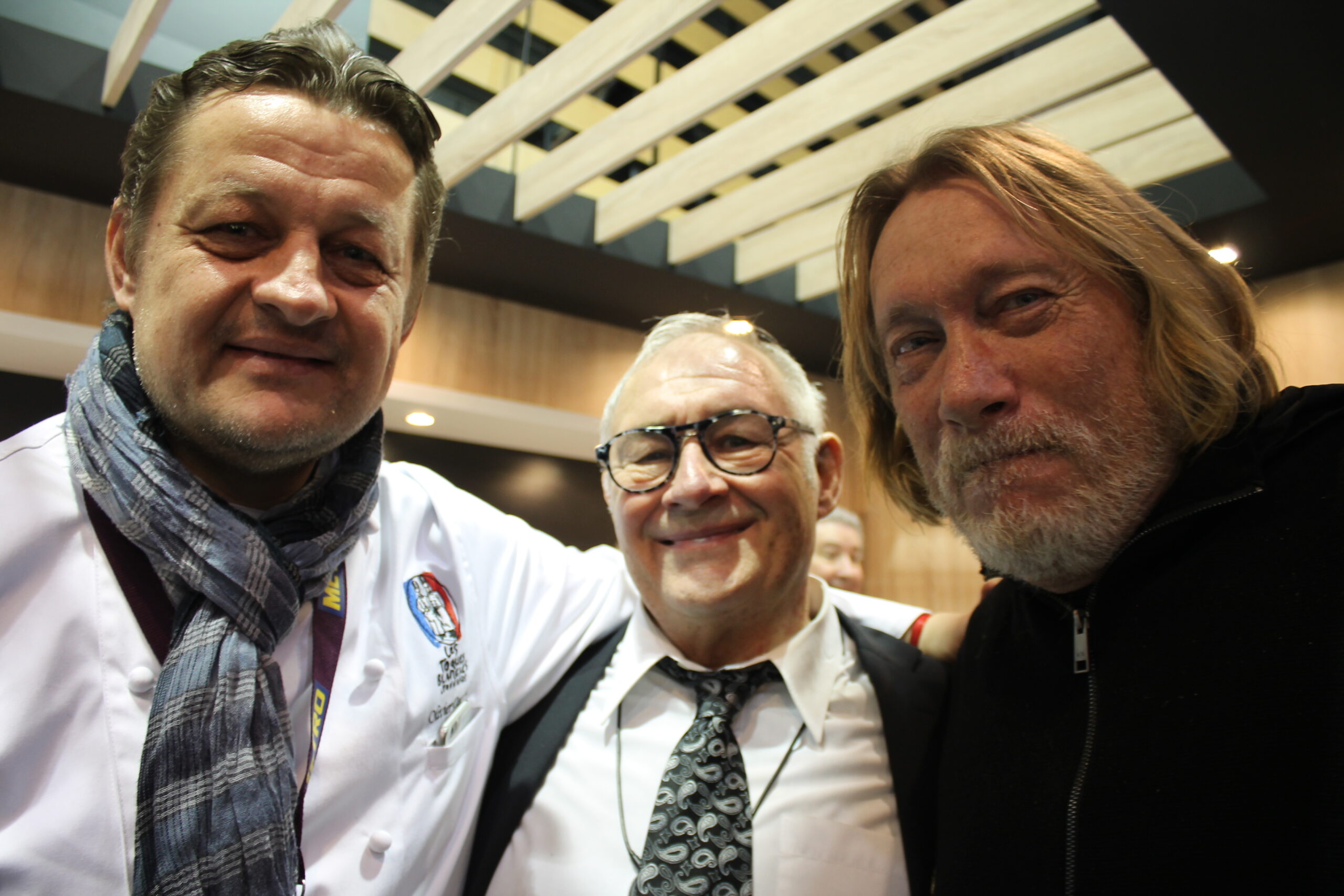 Le chef OLivier Degand et Jean louis Moana le Mercière. Syrha 2017