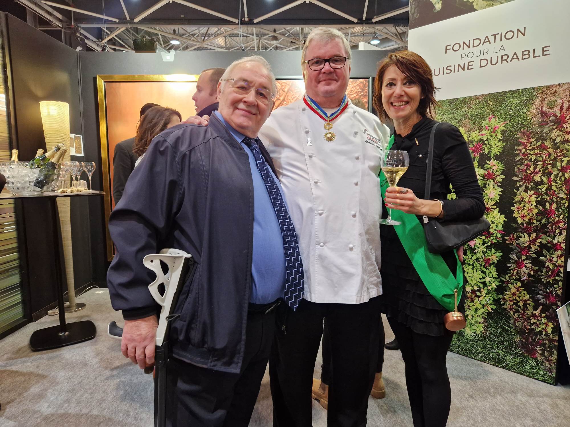 Le grand Chef MOF Christian Millet et Florence Guyot Champagne Margueritte Guyot