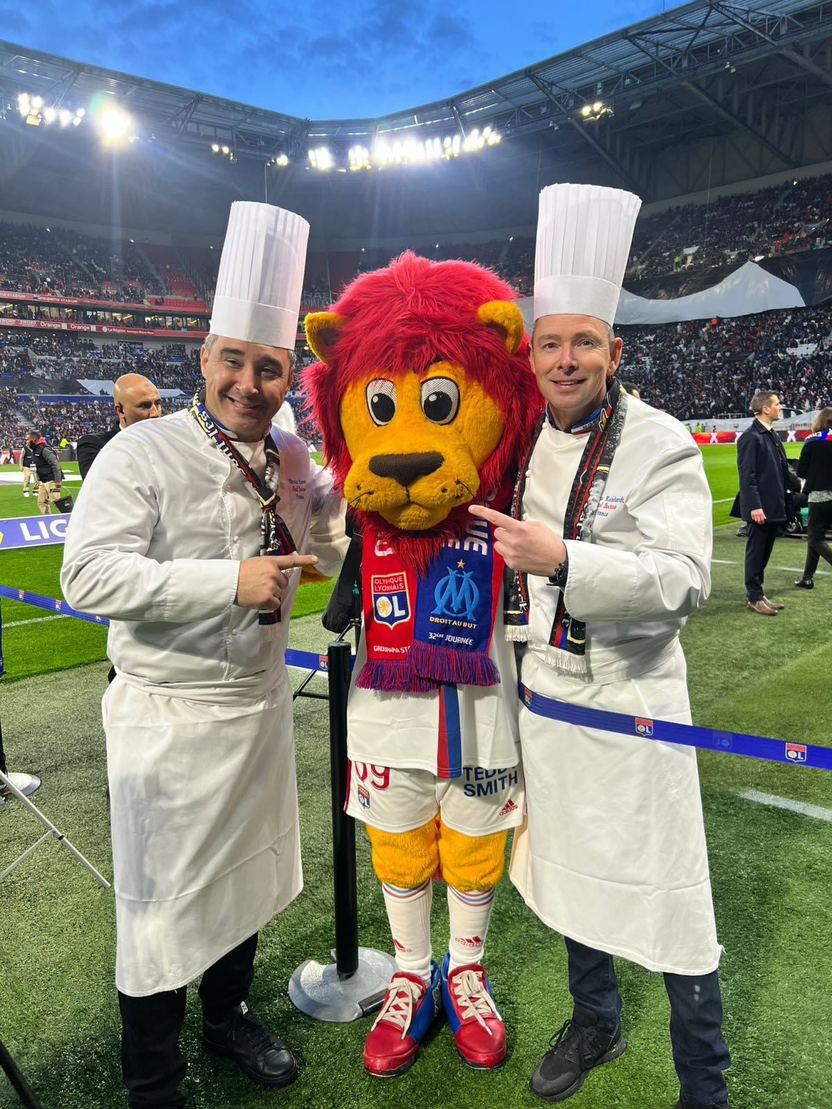Les chefs Bocuse au Stade Lyon allez L&rsquo;OL