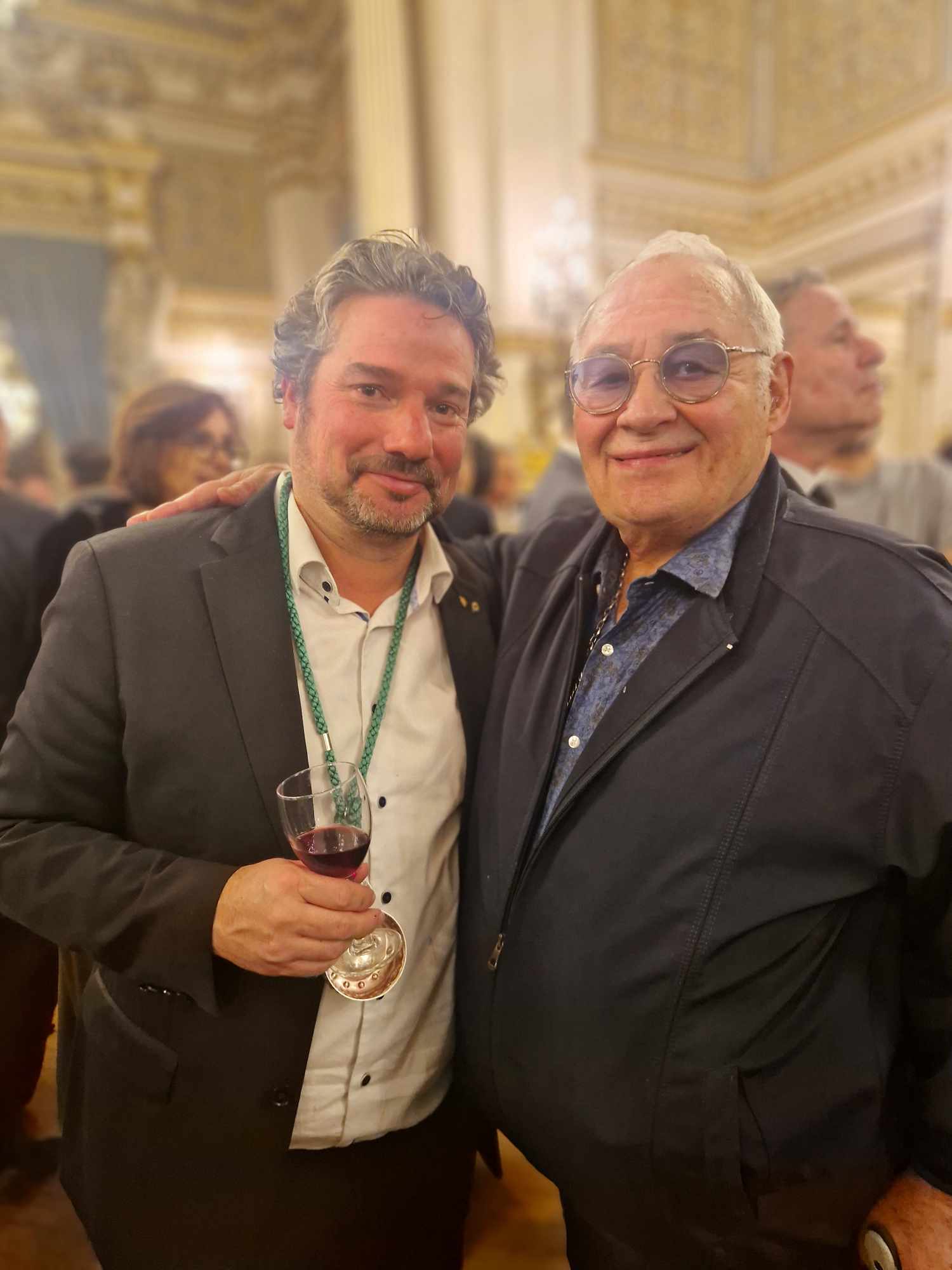 Maxime Caminale Président du grand machon Mondiale indétronable avec Guitou soirée Beaujolais
