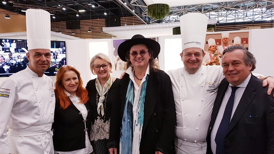 Mon Ami Marc Veyrat et Olivier Ginon Patron du Sirha et Christophe Marguin et Jérome Bocuse