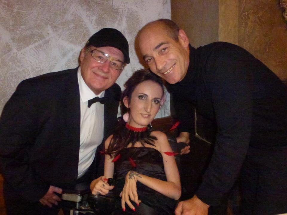 Mon amie la célèbre Lucie Carasco et l&rsquo;acteur du grand bleu Jean Marc Barr et GB