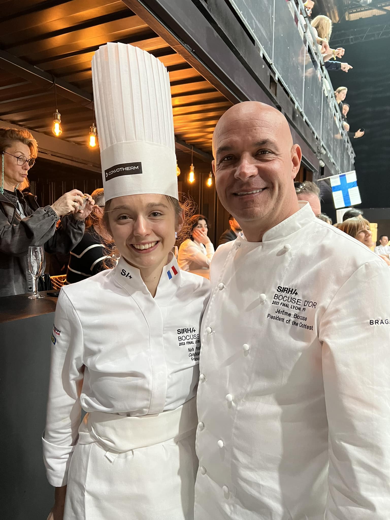 Naîs Pirrolet cheffe Bocuse d&rsquo;or et Jérome Bocuse.
