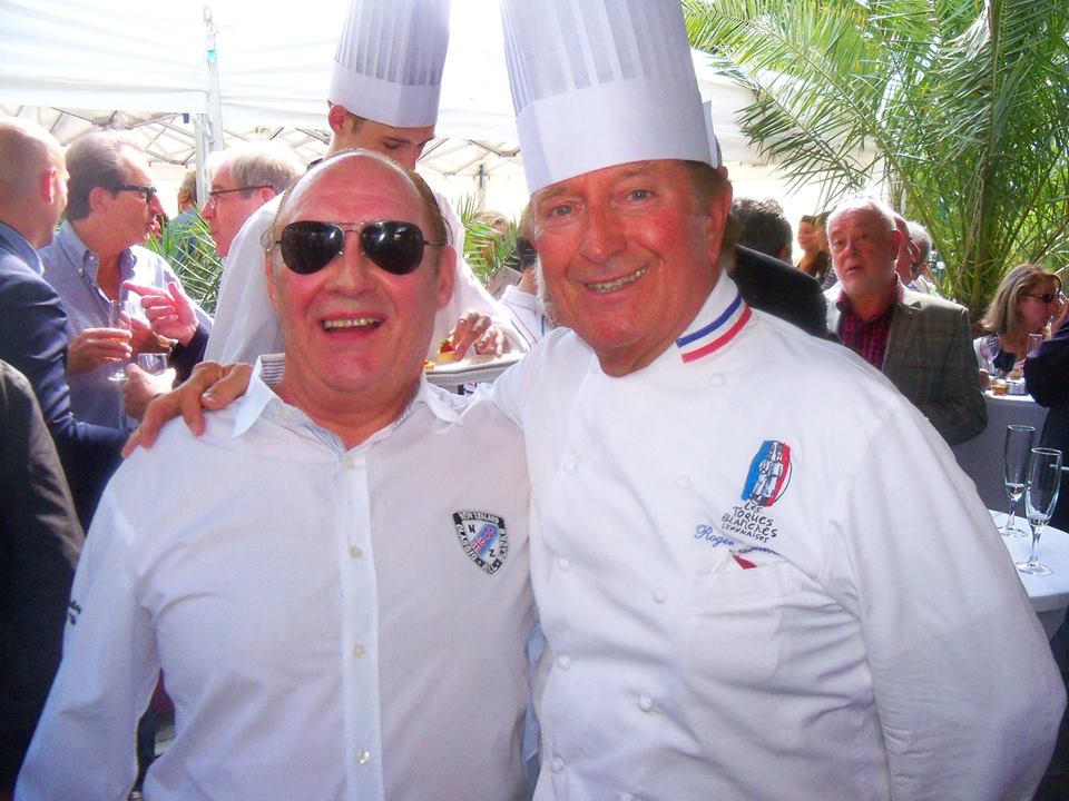 Roger Jaloux le chef de Paul Bocuse avec Guy Bardel son ami